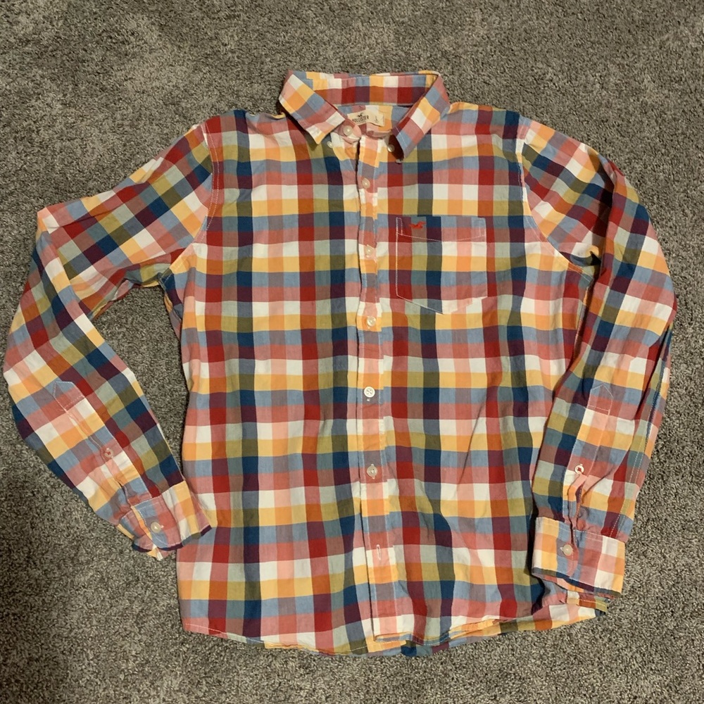 Men size large Hollister button down plaid